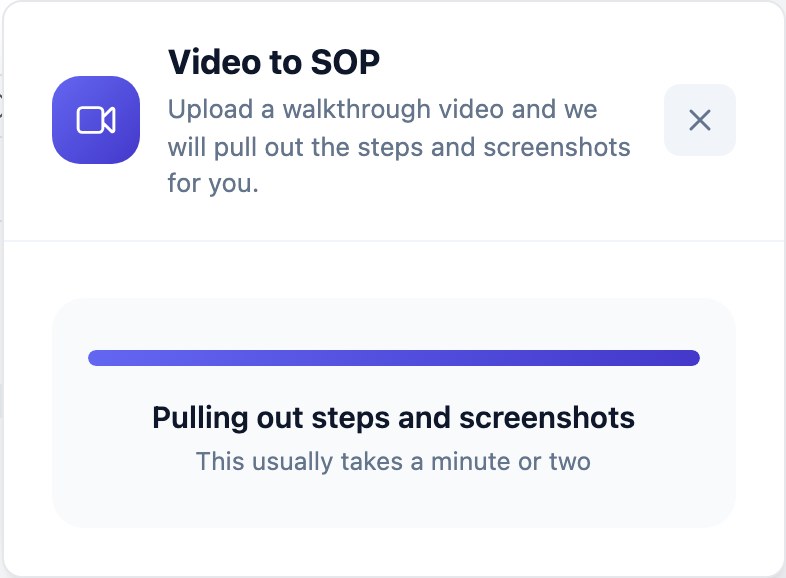A video on a step