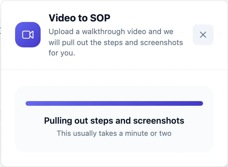 A video on a step