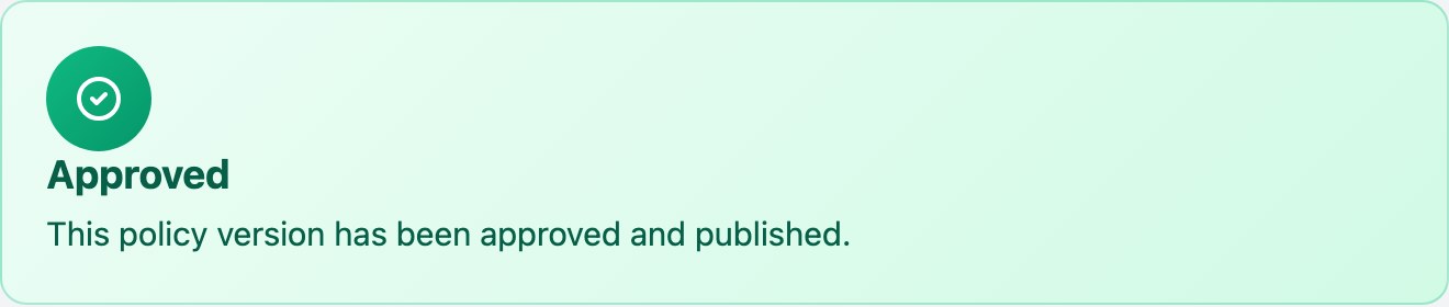 The approval itself